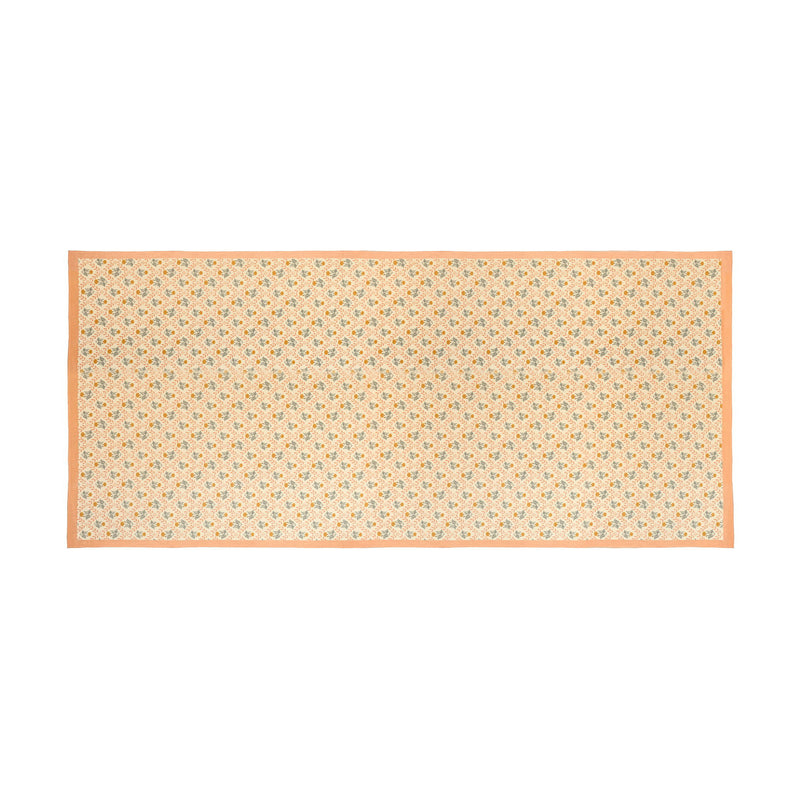 Set of Dolce TOV Furniture placemat set featuring stylish tablecloths with intricate patterns on a dining table.