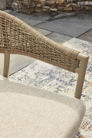 Orchard Beach - Arm Chair With Cushion (Set of 4) - Beige - R&R Furniture Gallery (Fountain Valley, CA)
