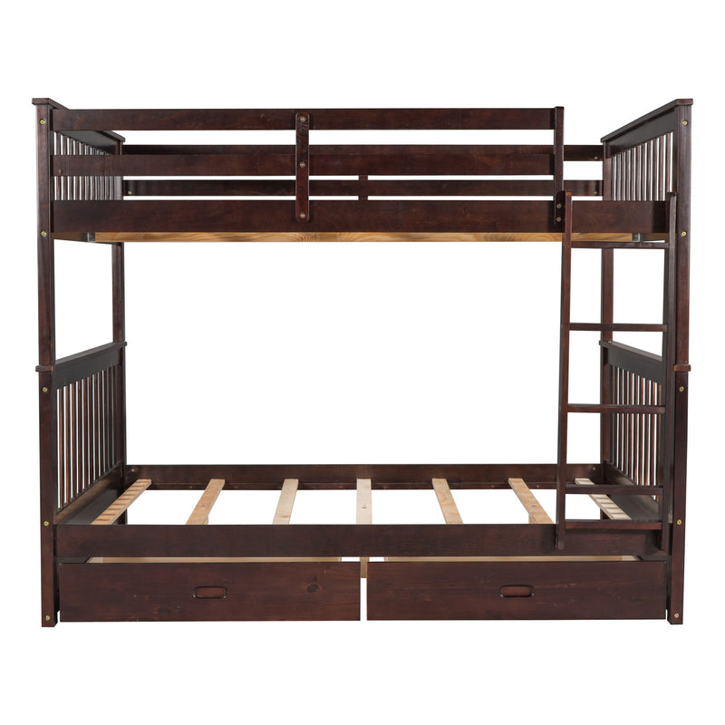 Bunk Bed With Ladders And 2 Storage Drawers - R&R Furniture Gallery (Fountain Valley, CA)