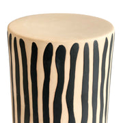 Tempest - Ceramic Table - Black Stripes - R&R Furniture Gallery (Fountain Valley, CA)