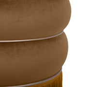 Lakka - Velvet Ottoman - R&R Furniture Gallery (Fountain Valley, CA)