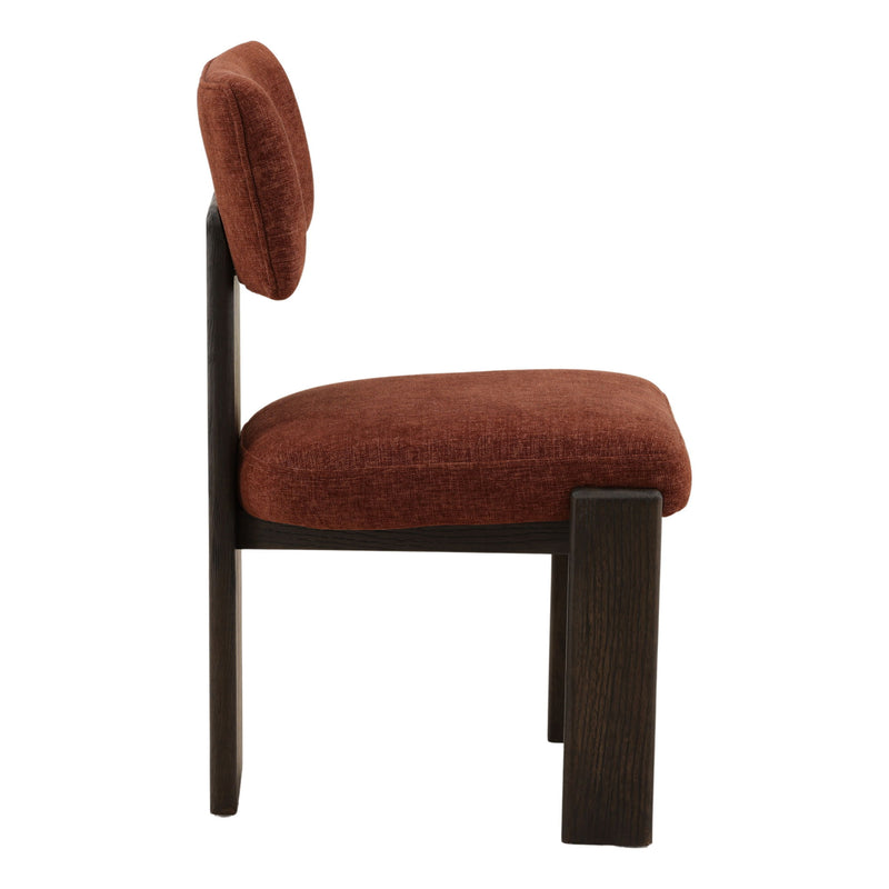 Zared - Dining Chair (Set of 2) - Rust And Dark Brown
