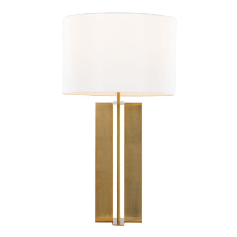 Lumi Source Cosmo contemporary table lamp with sleek design and a cylindrical shade, ideal for modern living spaces.