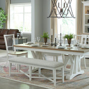 Americana Modern Dining - Upholstered Counter Bench - Cotton - R&R Furniture Gallery (Fountain Valley, CA)