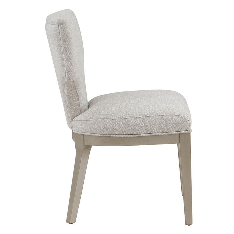 Kasa - Side Chair (Set of 2) - Linen & Champagne - R&R Furniture Gallery (Fountain Valley, CA)