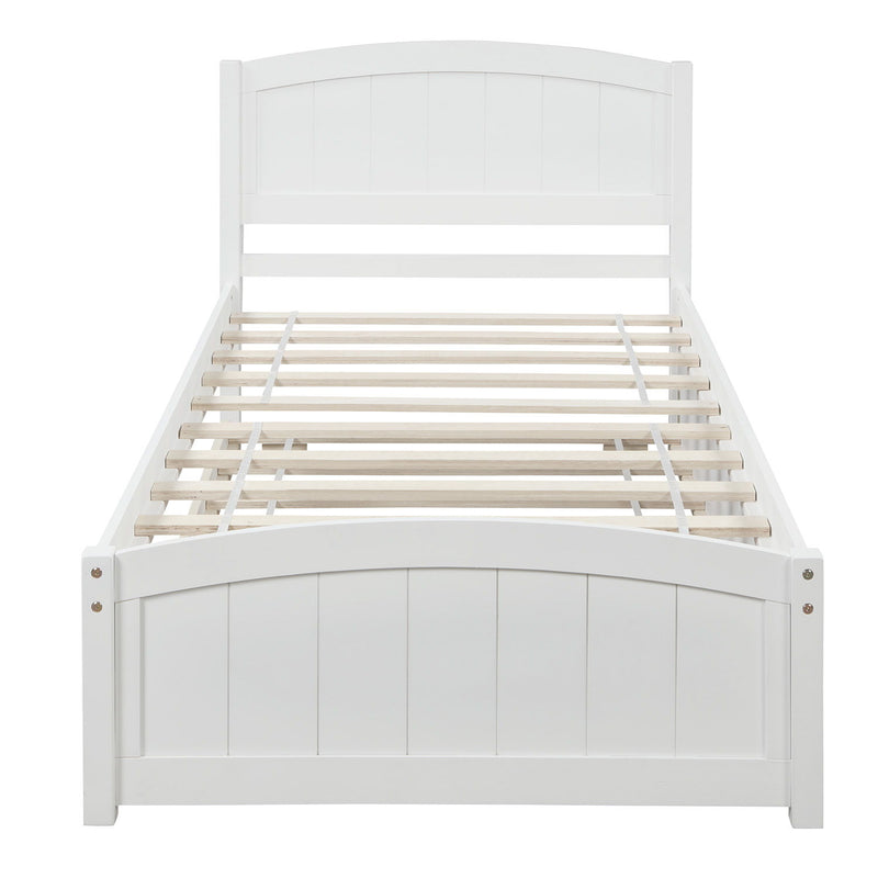 Platform Bed & Headboard, Footboard And Wood Slat Support - R&R Furniture Gallery (Fountain Valley, CA)