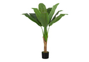 43" Tall, Artificial Plant, Banana Tree, Indoor, Faux, Fake, Floor, Greenery, Potted, Real Touch, Decorative - Green / Black - R&R Furniture Gallery (Fountain Valley, CA)