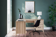 Battelle - 60" Home Office Desk With Return - Tan - R&R Furniture Gallery (Fountain Valley, CA)
