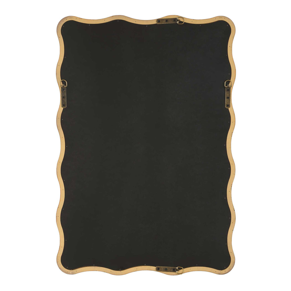 Mirror With Scalloped Edges - Antique Bronze