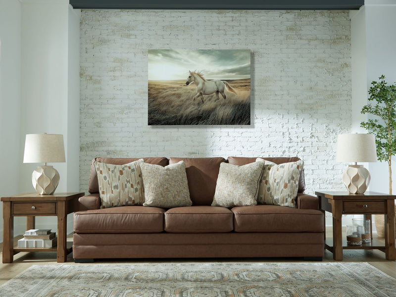 VillaCourt - Sofa - Caramel - R&R Furniture Gallery (Fountain Valley, CA)