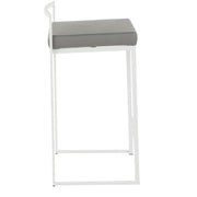 Lumi Source Fuji Simple Elegance contemporary stackable counter stool set with sleek design and modern finish.