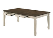 Fedele - Dining Table - Weathered Oak & Cream - R&R Furniture Gallery (Fountain Valley, CA)