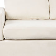 Noble House sectional sofa with upholstered cushions and reversible armrests in a modern living room setting