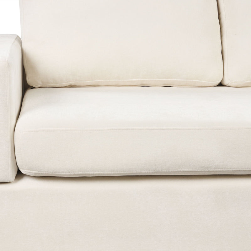 Noble House sectional sofa with upholstered cushions and reversible armrests in a modern living room setting