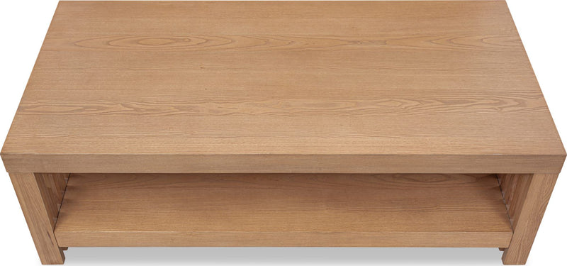 Tanner Coffee Table - Flaxen