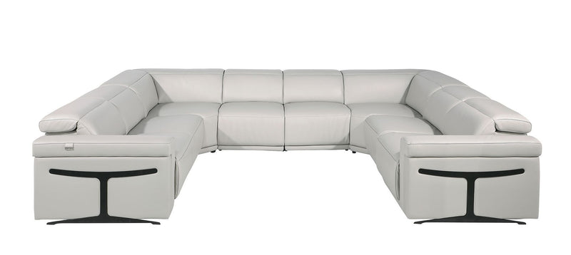1126 - 8-Piece U-Shaped Sectional Sofa In With 4 Power Recliners & Power Headrests