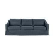 Classic Home Kipton upholstered stationary sofa with plush cushions and wooden legs, perfect for modern living room decor.