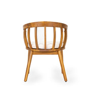 Klismos - Dining Armchair (Set of 2) - Teak / Beige - R&R Furniture Gallery (Fountain Valley, CA)