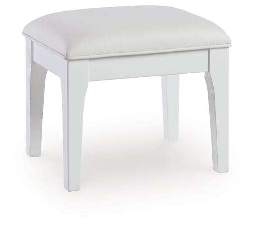 Chalanna - Vanity Stool - White - R&R Furniture Gallery (Fountain Valley, CA)
