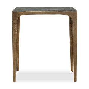 Accent Table - Warm Antique Brass / Black