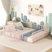 Metal Floor Bed Frame With Fence And Door - R&R Furniture Gallery (Fountain Valley, CA)