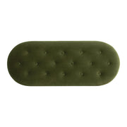 Melinda - Oval Tufted Bullion Fringe Storage Bench - R&R Furniture Gallery (Fountain Valley, CA)
