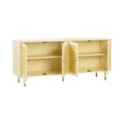 TOV Furniture Sierra sideboard with sleek wood finish and modern design, featuring multiple storage compartments.