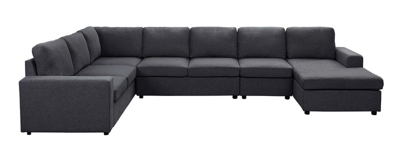 Hayden - 7 Seat Reversible Modular Sectional Sofa Chaise - R&R Furniture Gallery (Fountain Valley, CA)