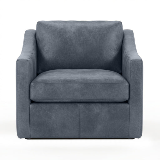 Classic Home Kipton swivel chair with a cushioned seat and backrest, featuring a sleek, modern design and a sturdy swivel base.