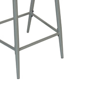 Outdoor Bar Height Metal Frame Counter Stools With Scallop Shaped Backrest & Water Resistant Cushions - R&R Furniture Gallery (Fountain Valley, CA)