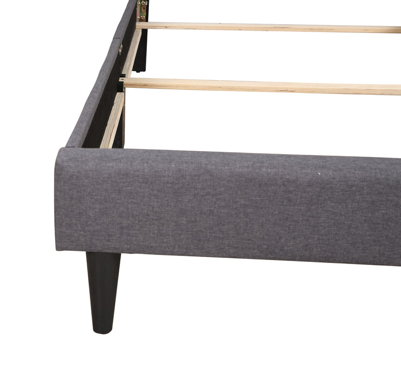Button tufted upholstered bed by Glory Furniture with a cozy, elegant design perfect for stylish bedroom spaces