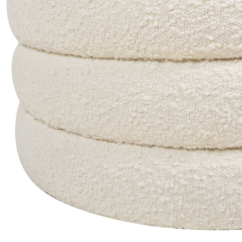 Fuji - Oversized Round Storage Ottoman - R&R Furniture Gallery (Fountain Valley, CA)