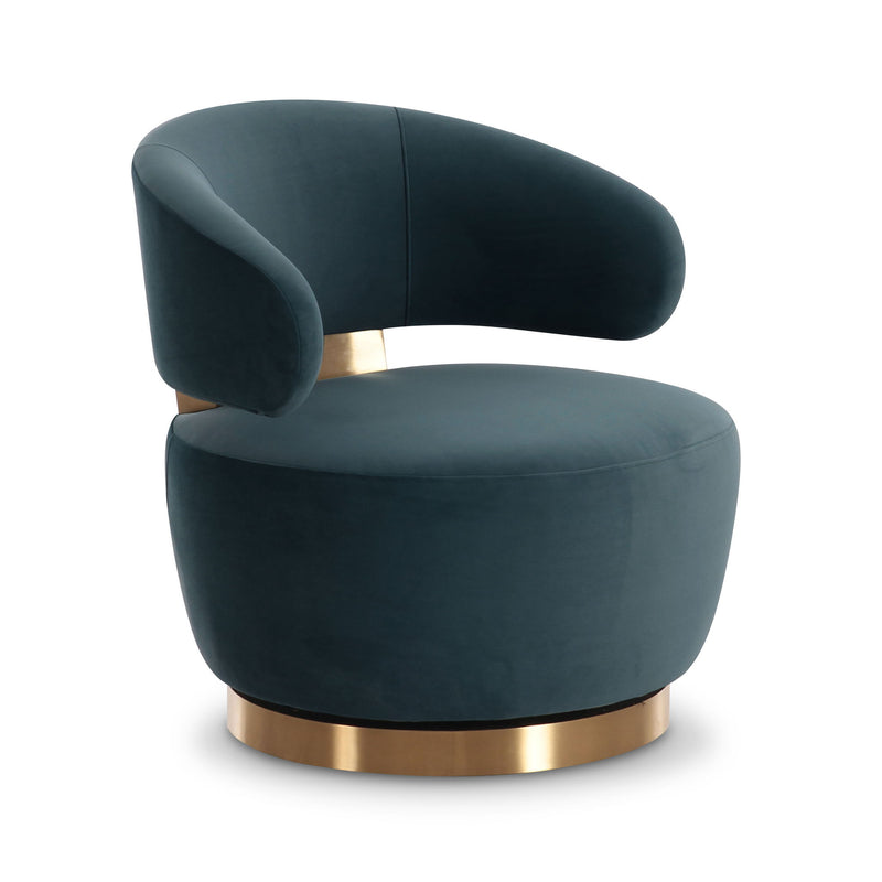 Austin - Recycled Fabric Swivel Chair - R&R Furniture Gallery (Fountain Valley, CA)