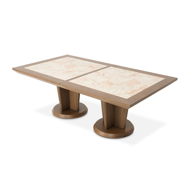 Portrait - Wide Rectangular Dining Table - Sienna Brown - R&R Furniture Gallery (Fountain Valley, CA)