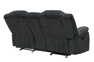Bolton - Glider Reclining Console Loveseat - Misty Storm
