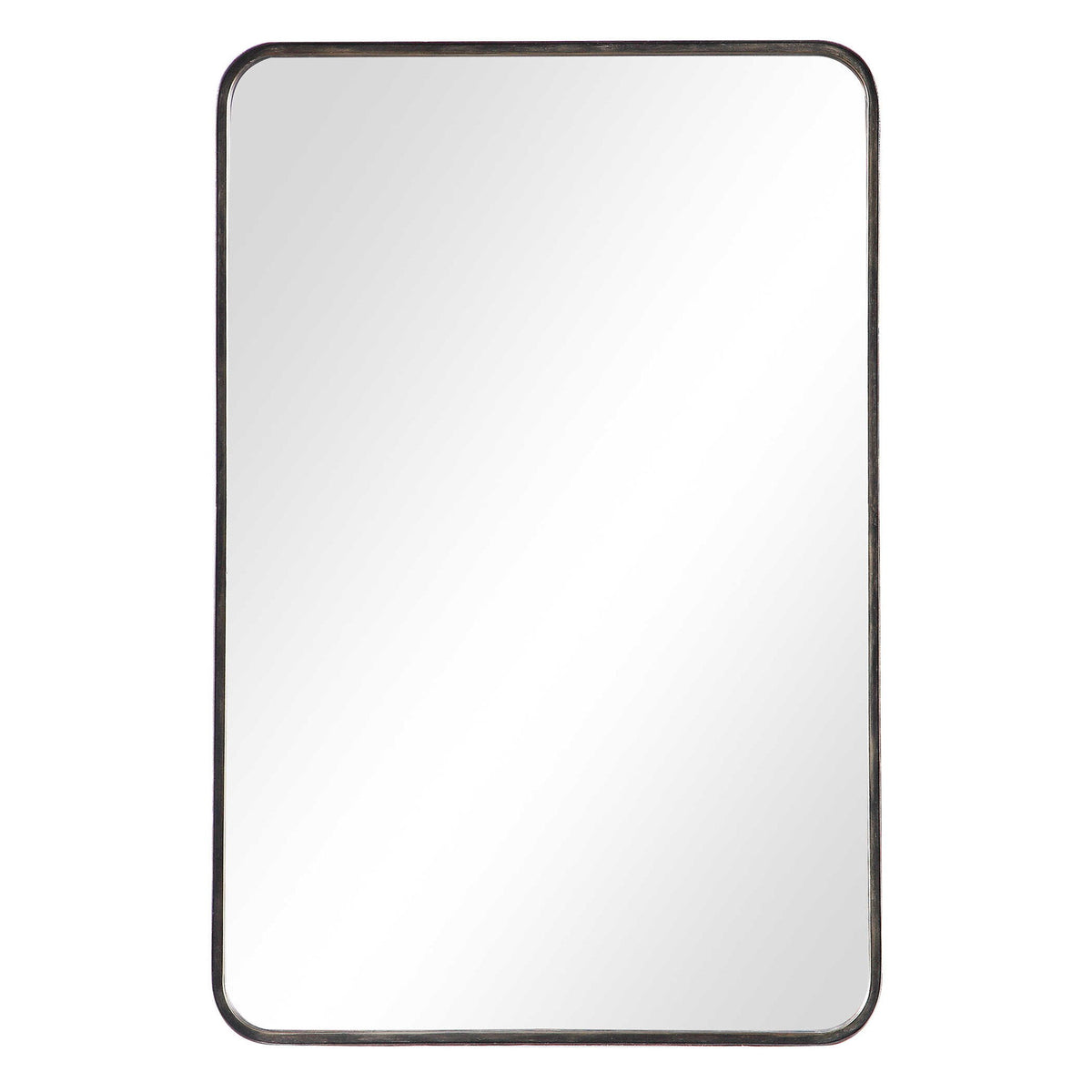 Mirror With Gold Highlights - Rich Dark Bronze