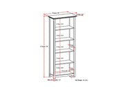 Amherst - 5 Shelf Bookcase, Handcrafted - R&R Furniture Gallery (Fountain Valley, CA)
