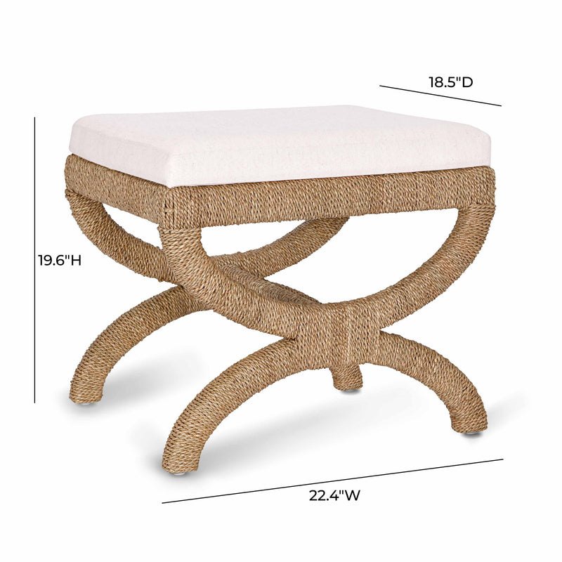 Kappa - Rattan Stool - Natural - R&R Furniture Gallery (Fountain Valley, CA)