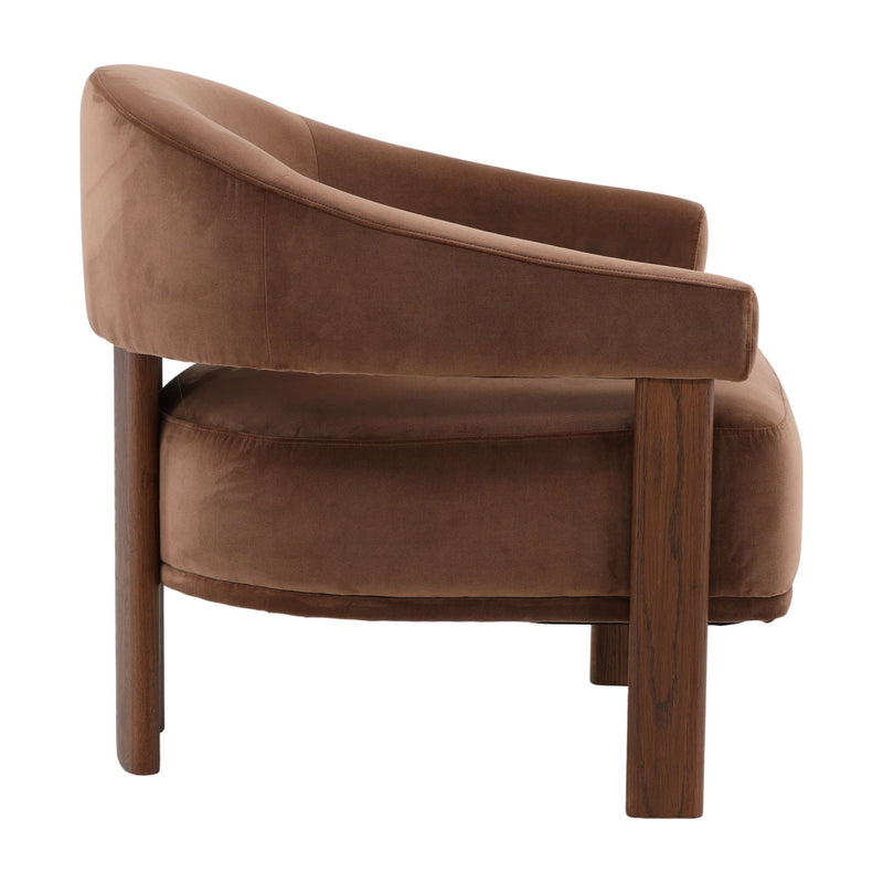 Averie - Occasional Chair - Hudson Chocolate And Brown