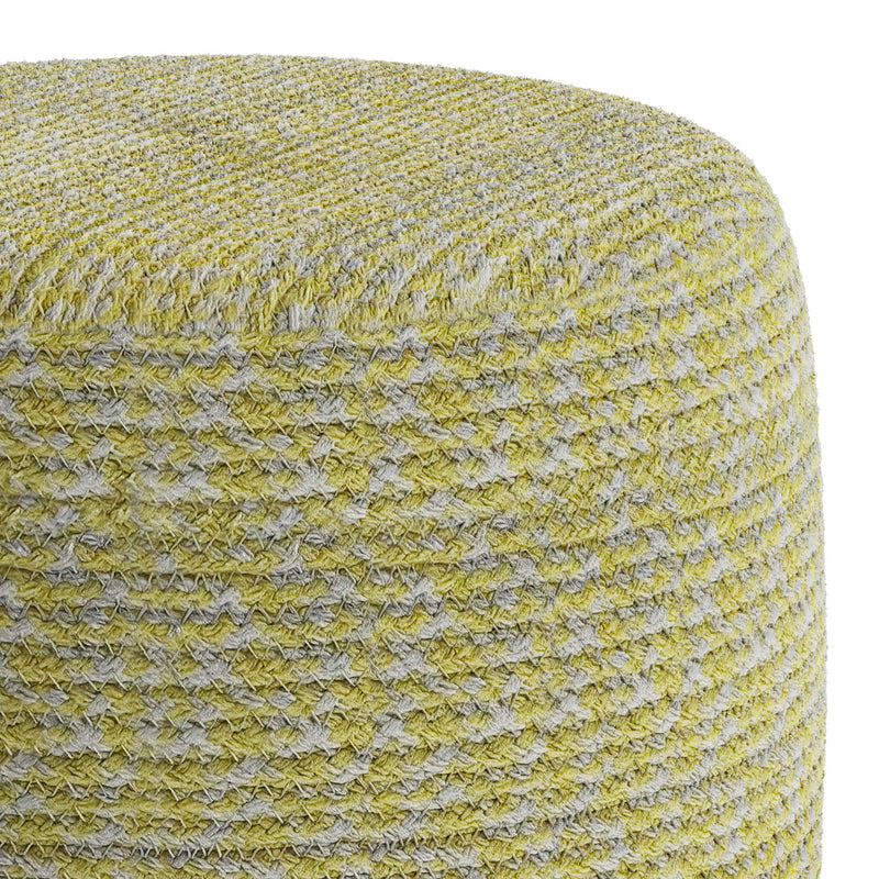 Bayley - Versatile Round Braided Pouf - R&R Furniture Gallery (Fountain Valley, CA)