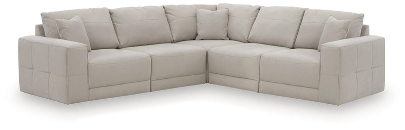 Benchcraft® Next-Gen Gaucho stationary sectional with plush cushions and modern design, shown in a living room setting.