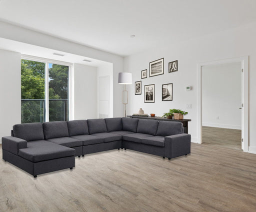 Hayden - 7 Seat Reversible Modular Sectional Sofa Chaise - R&R Furniture Gallery (Fountain Valley, CA)