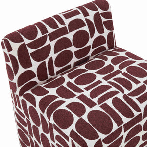 Pippa - Geometric Jacquard Weave Stool - R&R Furniture Gallery (Fountain Valley, CA)