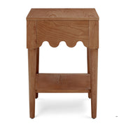 TOV Furniture Oodle accent nightstand with a sleek design and wooden finish, featuring a spacious drawer and modern style.