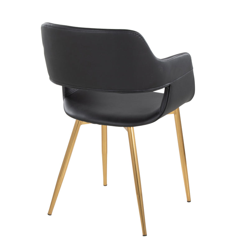 Set of two Lumi Source Margarite contemporary dining chairs with sleek design and versatile style, perfect for modern dining spaces.