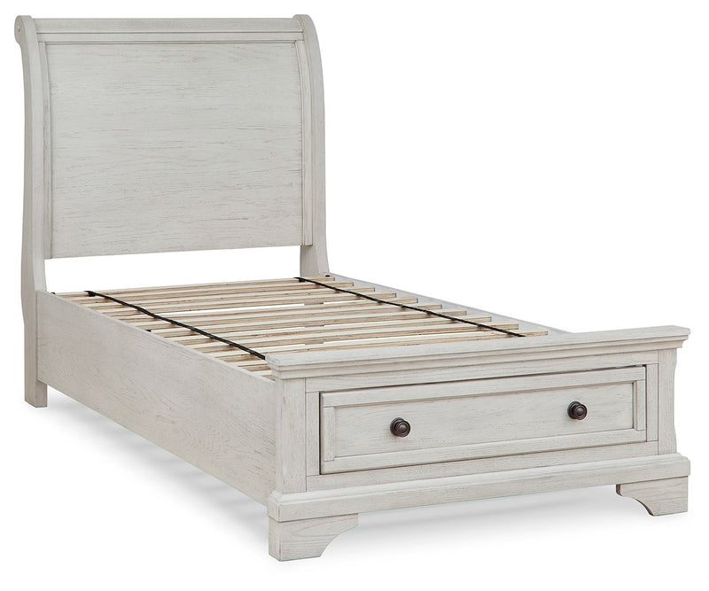 Robbinsdale - Youth Sleigh Storage Bedroom Set - R&R Furniture Gallery (Fountain Valley, CA)