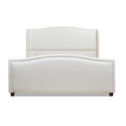 Carmen - Upholstered Wingback Panel Bed Frame - R&R Furniture Gallery (Fountain Valley, CA)