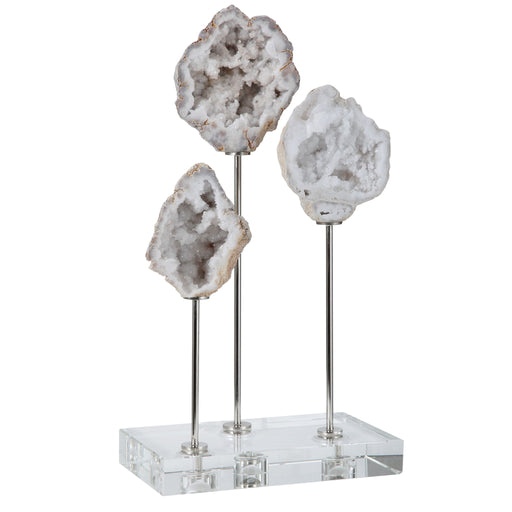 White natural stone sculpture from Uttermost's Cyrene collection, featuring an elegant figurine in a smooth, sculpted form.