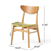 Noble House contemporary side dining chair with sleek modern design and smooth wood finish, perfect for modern dining rooms.