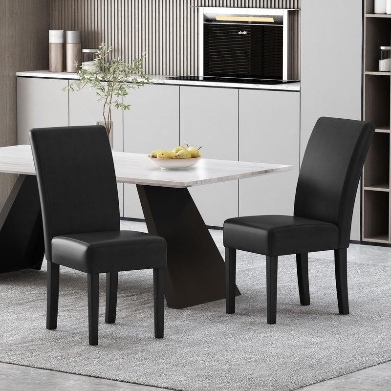 Contemporary Dining Chair With Rubberwood Legs (Set of 2) - R&R Furniture Gallery (Fountain Valley, CA)